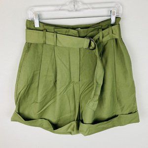 Elizabeth and James Olive Green High Waist Shorts